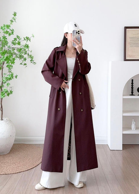 Women Long Trench Coat